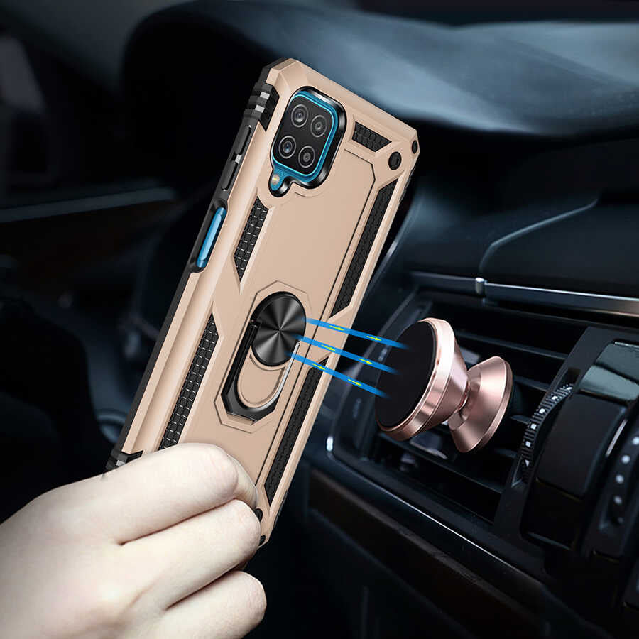 Galaxy M12 Kılıf Mnc Vega Kapak-Siyah