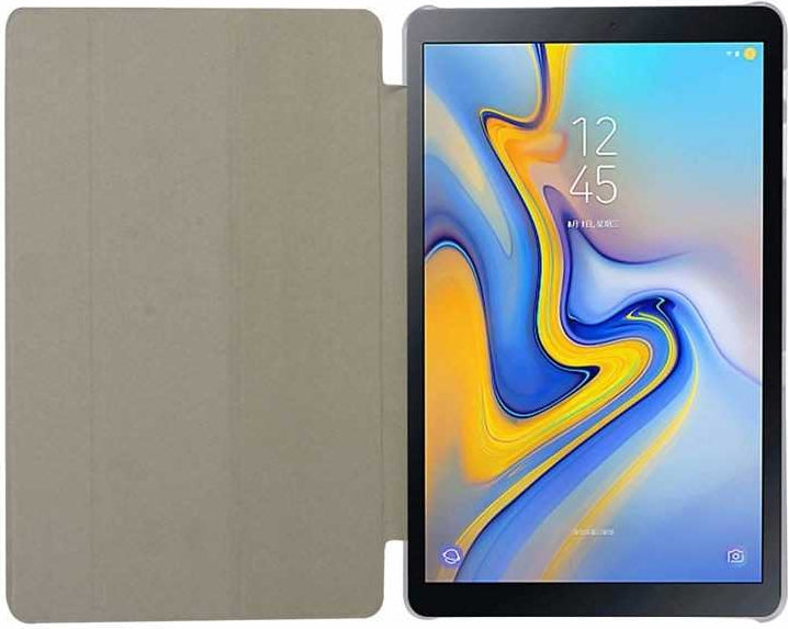 Galaxy Tab A T590  Uyumlu Mnc Smart Cover Standlı 1-1 Kılıf-Kırmızı
