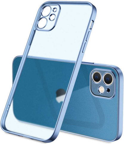 iPhone 12 Kılıf Mnc Mat Gbox Kapak-Mavi
