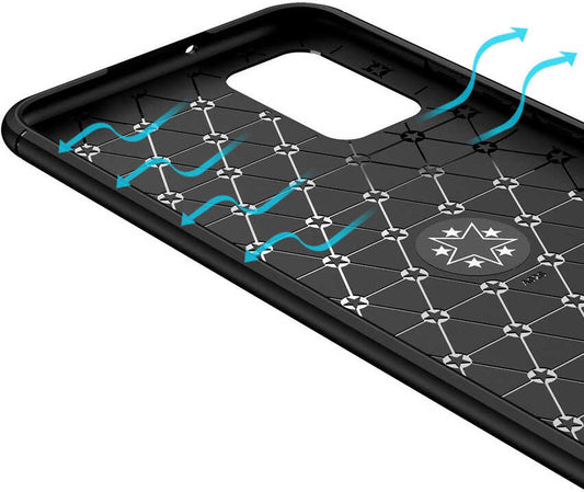 Galaxy A02S Kılıf Mnc Ravel Silikon Kapak-Siyah-Kırmızı