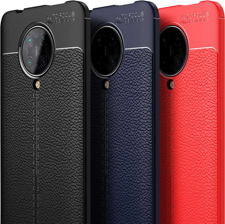 Xiaomi Poco F2 Pro Kılıf Mnc Niss Silikon Kapak-Kırmızı