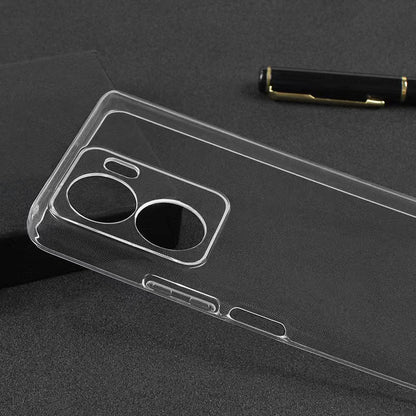 Vivo Y16 Kılıf Mnc Süper Silikon Kapak-Renksiz
