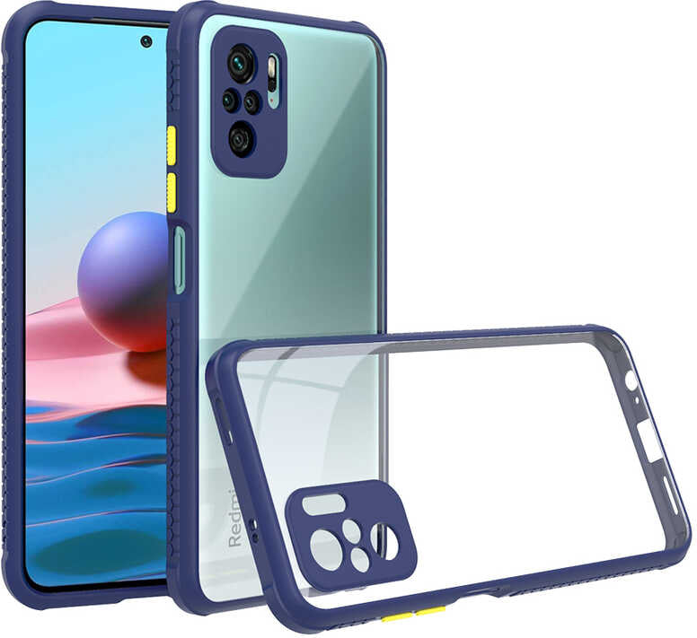 Xiaomi Redmi Note 10 Kılıf mnc Kaff Kapak-Lacivert