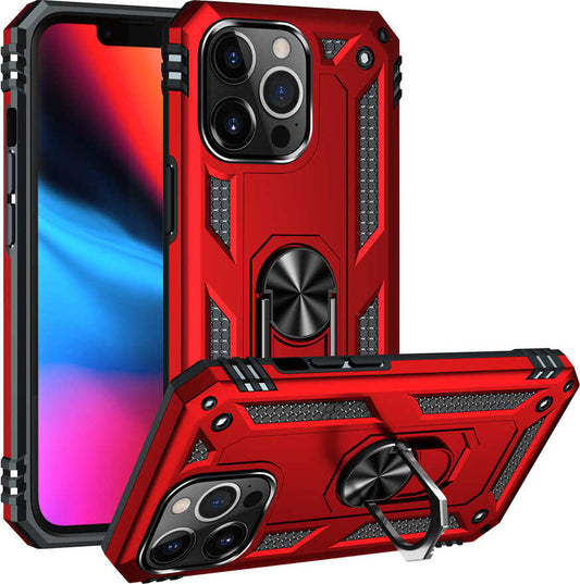 iPhone 13 Pro Kılıf Mnc Vega Kapak-Kırmızı