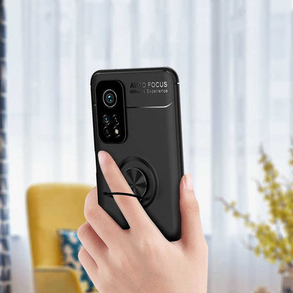 Xiaomi Mi 10T 5g Kılıf Mnc Ravel Silikon Kapak-Siyah-Rose Gold