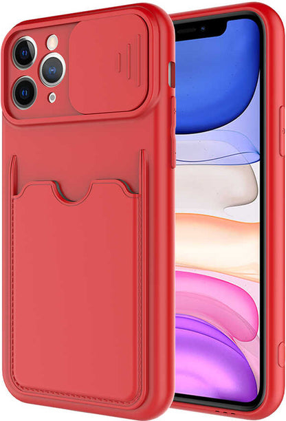 iPhone 11 Pro Max Kılıf mnc Kartix Kapak-Kırmızı