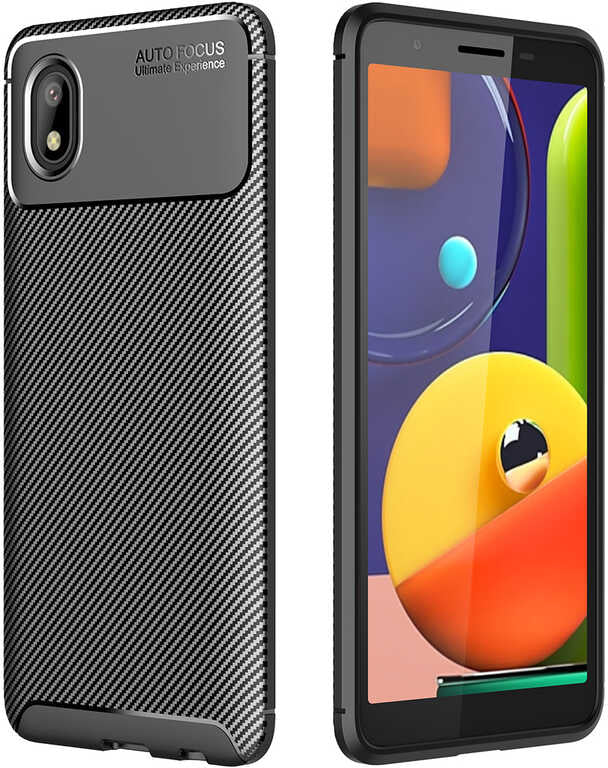 Galaxy A01 Core Kılıf Mnc Negro Silikon Kapak-Siyah
