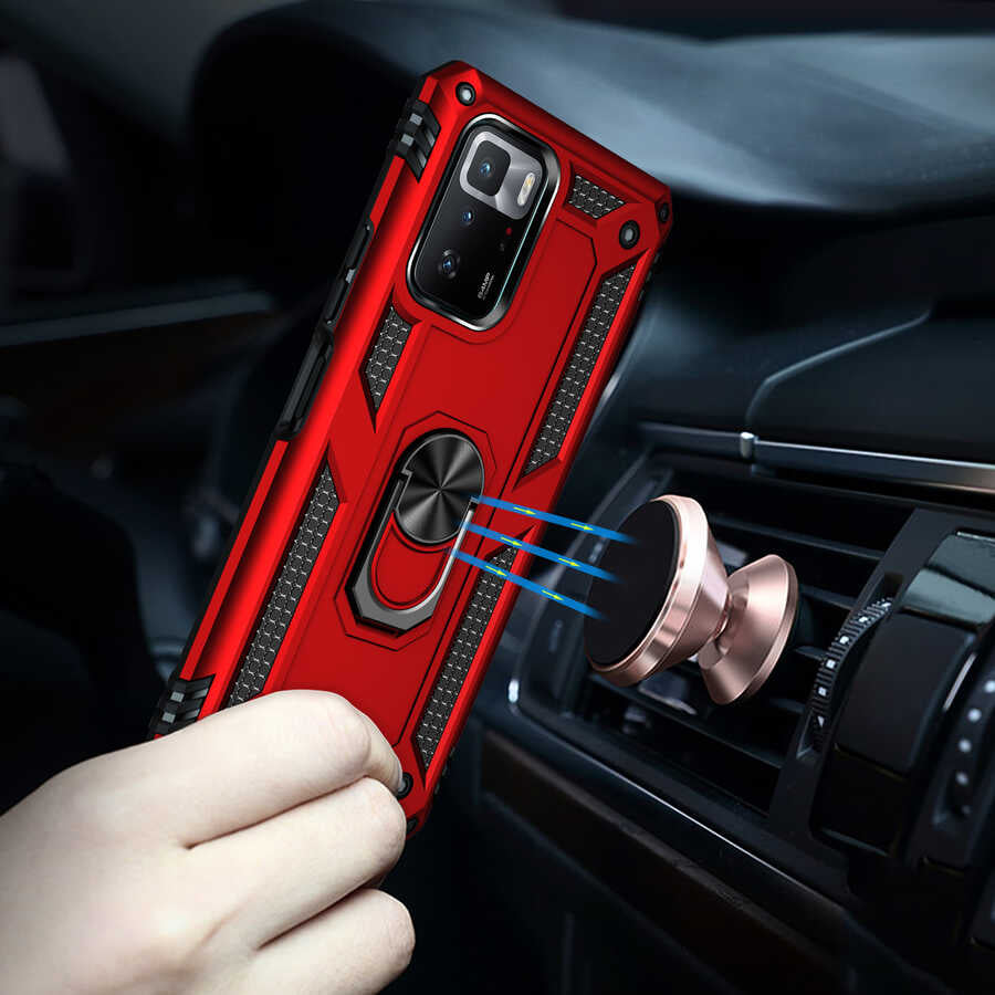 Xiaomi Poco X3 Gt Kılıf Mnc Vega Kapak-Siyah