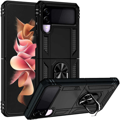 Galaxy Z Flip 3 Kılıf Mnc Vega Kapak-Siyah