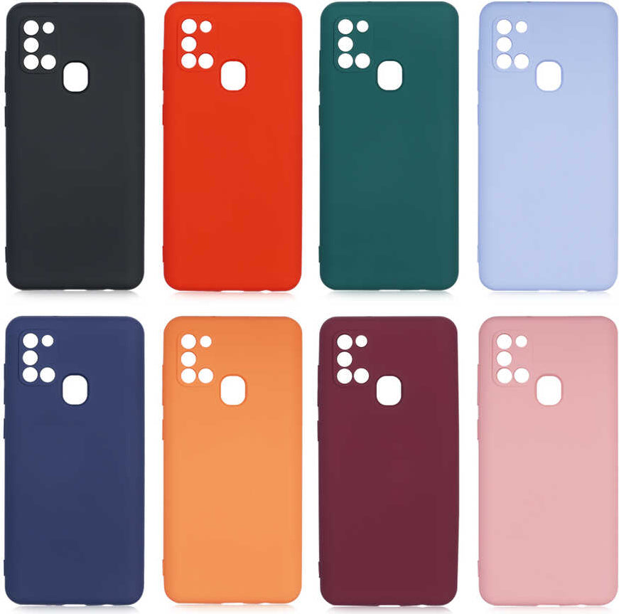 Galaxy A21S Kılıf Mnc Mara Laaakan Kapak-Lila
