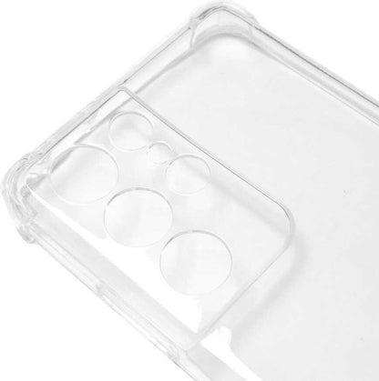 Galaxy S21 Ultra Kılıf Mnc Kamera Korumalı Nitro Anti Shock Silikon-Renksiz