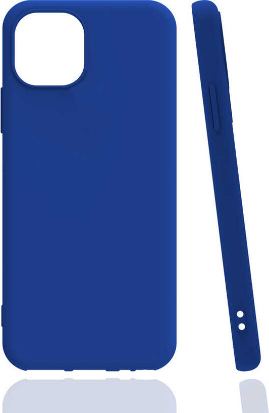 iPhone 13 Pro Max Kılıf Mnc Biye Silikon-Mavi