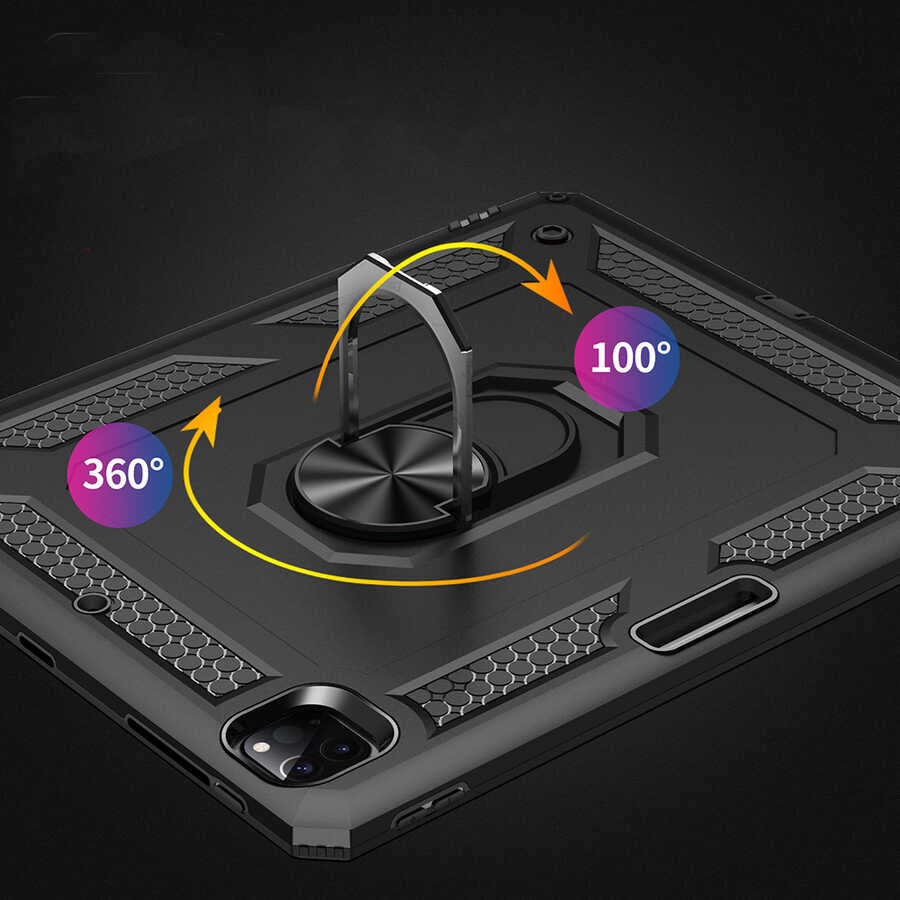 iPad Pro 12.9 2020 (4.nesil) - Uyumlu Uyumlu Mnc Tablet Vega Kapak-Mavi