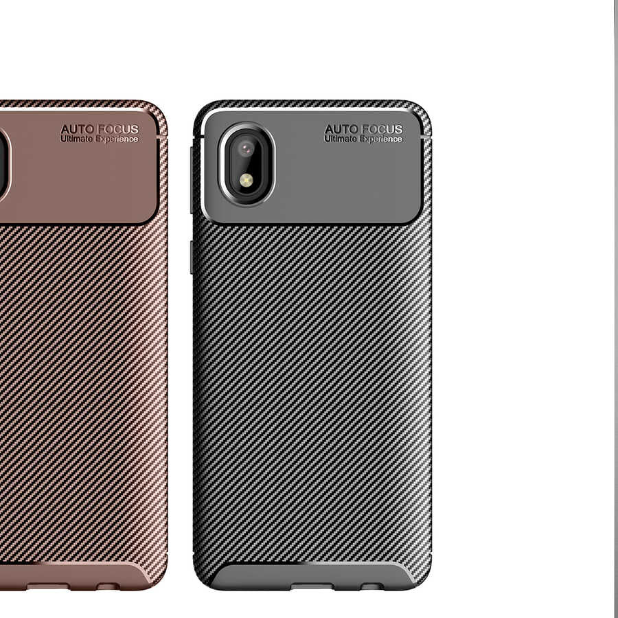 Galaxy A01 Core Kılıf Mnc Negro Silikon Kapak-Siyah