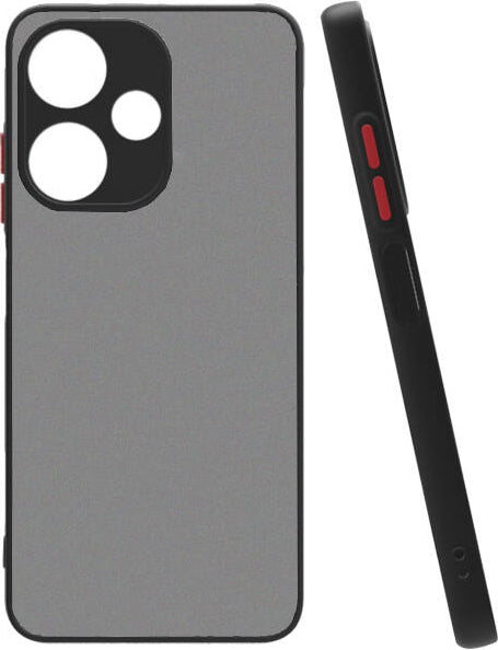 Infinix Hot 30I Kılıf Mnc Hux Kapak-Siyah