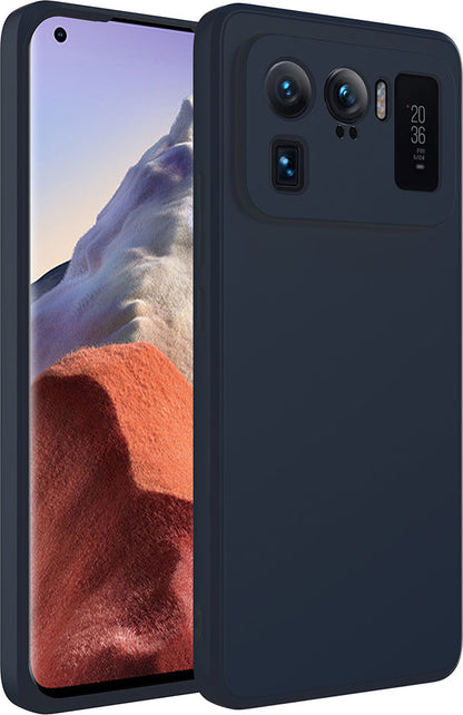 Xiaomi Mi 11 Ultra Kılıf Mnc Mara Laaakan Kapak-Lacivert