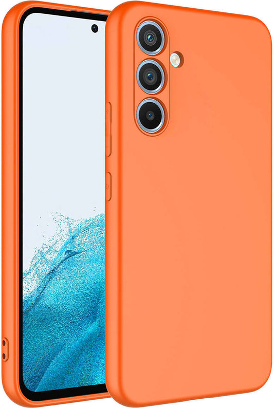 Galaxy A24 Kılıf Mnc Mara Laaakan Kapak-Turuncu