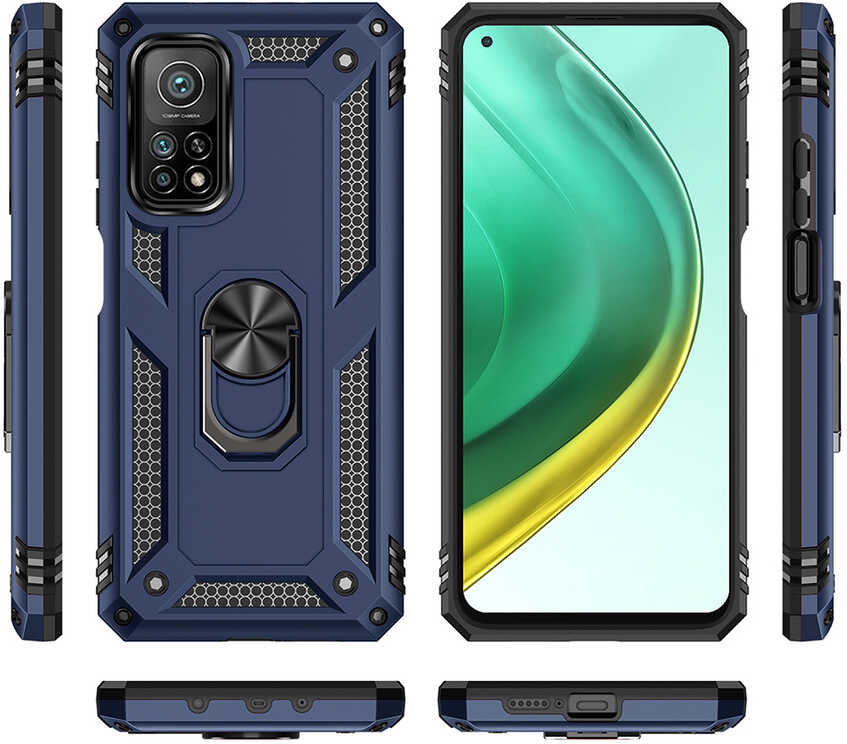 Xiaomi Mi 10T 5g Kılıf Mnc Vega Kapak-Gold