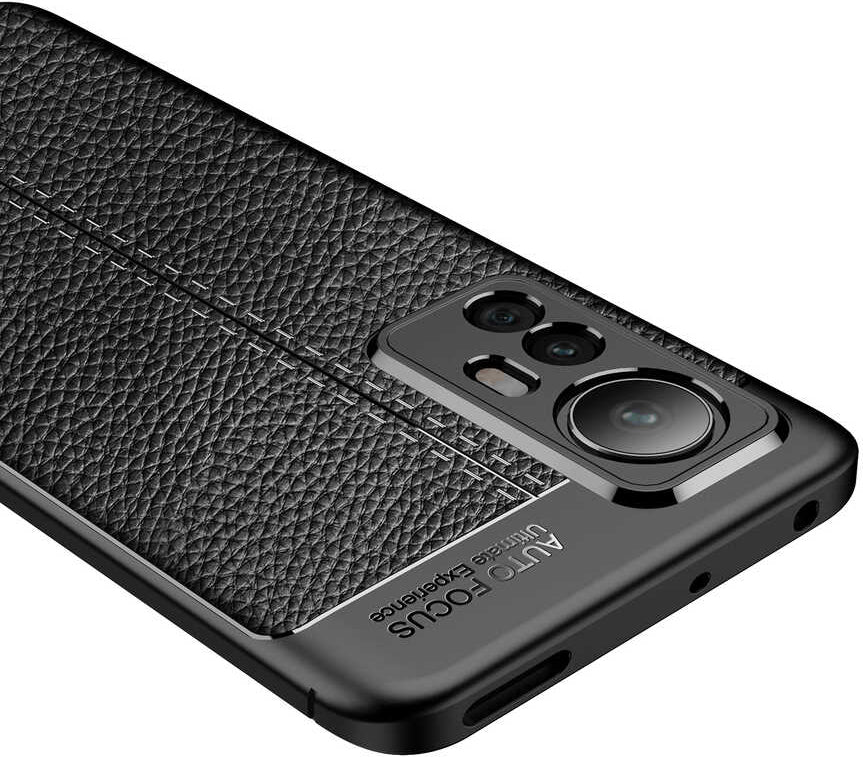 Xiaomi Mi 12 Kılıf Mnc Niss Silikon Kapak-Siyah