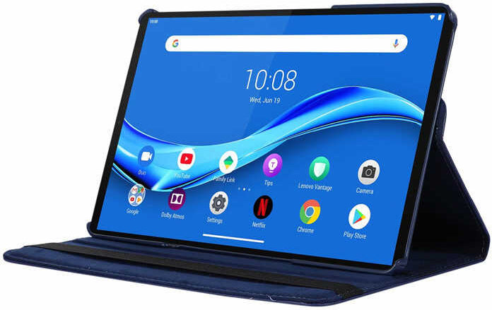 Lenovo Tab P11 Pro 11.2" 2.nesil  Uyumlu Mnc Dönebilen Standlı Kılıf-Lacivert