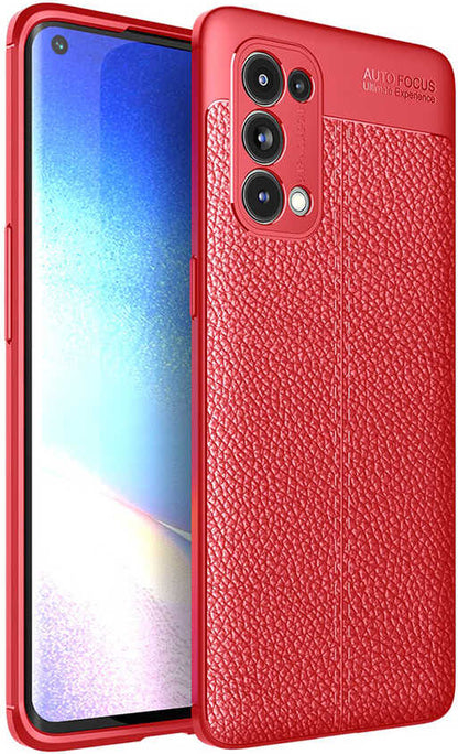 Oppo Reno 5 Pro 5g Kılıf Mnc Niss Silikon Kapak-Kırmızı