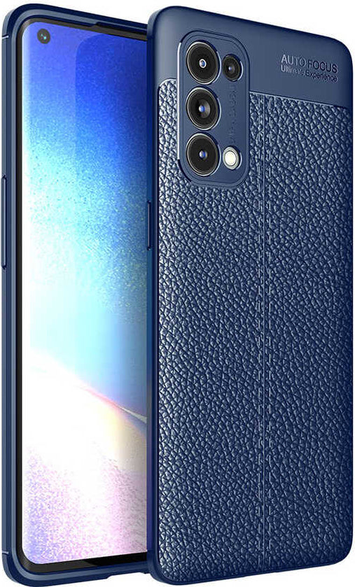 Oppo Reno 5 Pro 5g Kılıf Mnc Niss Silikon Kapak-Lacivert