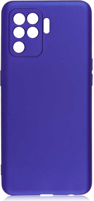 Oppo Reno 5 Lite Kılıf Mnc Premier Silikon Kapak-Saks Mavi