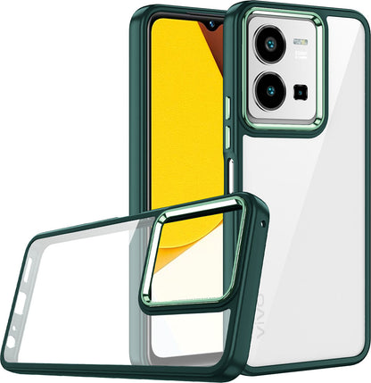 Vivo Y35 Kılıf Mnc Flora Kapak-Yeşil