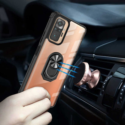 Xiaomi Redmi Note 10 Pro Kılıf Mnc Mola Kapak-Kırmızı