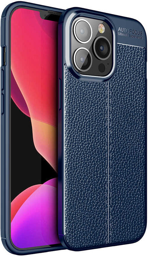 iPhone 13 Pro Kılıf Mnc Niss Silikon Kapak-Lacivert