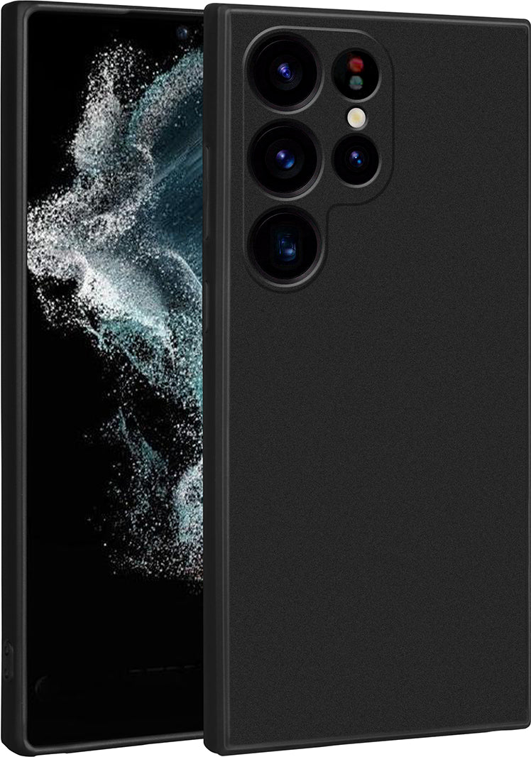 Galaxy S23 Ultra Kılıf Mnc Premier Silikon Kapak-Siyah