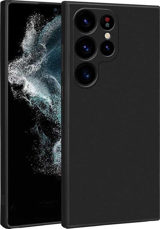 Galaxy S23 Ultra Kılıf Mnc Premier Silikon Kapak-Siyah