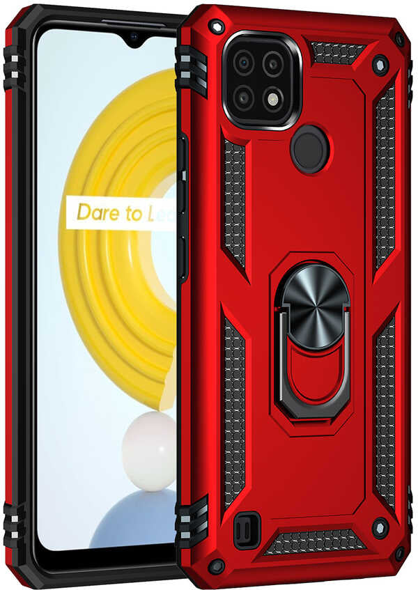 Realme C21 Kılıf Mnc Vega Kapak-Gold