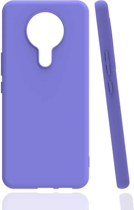Tecno Spark 6 Kılıf Mnc Biye Silikon-Lila