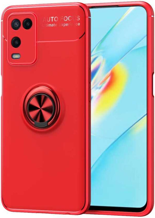Oppo A54 4g Kılıf Mnc Ravel Silikon Kapak-Kırmızı