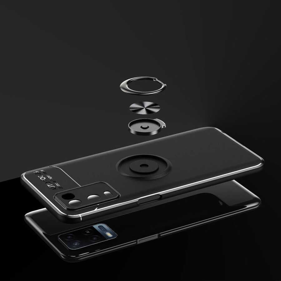 Oppo A54 4g Kılıf Mnc Ravel Silikon Kapak-Kırmızı