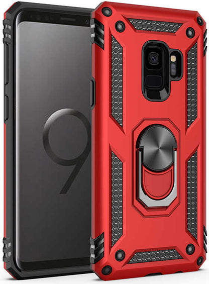 Galaxy S9 Kılıf Mnc Vega Kapak-Kırmızı
