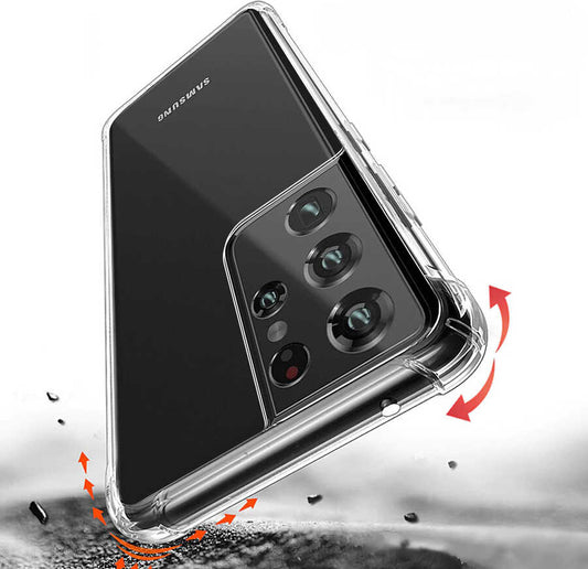 Galaxy S21 Ultra Kılıf Mnc Nitro Anti Shock Silikon-Renksiz