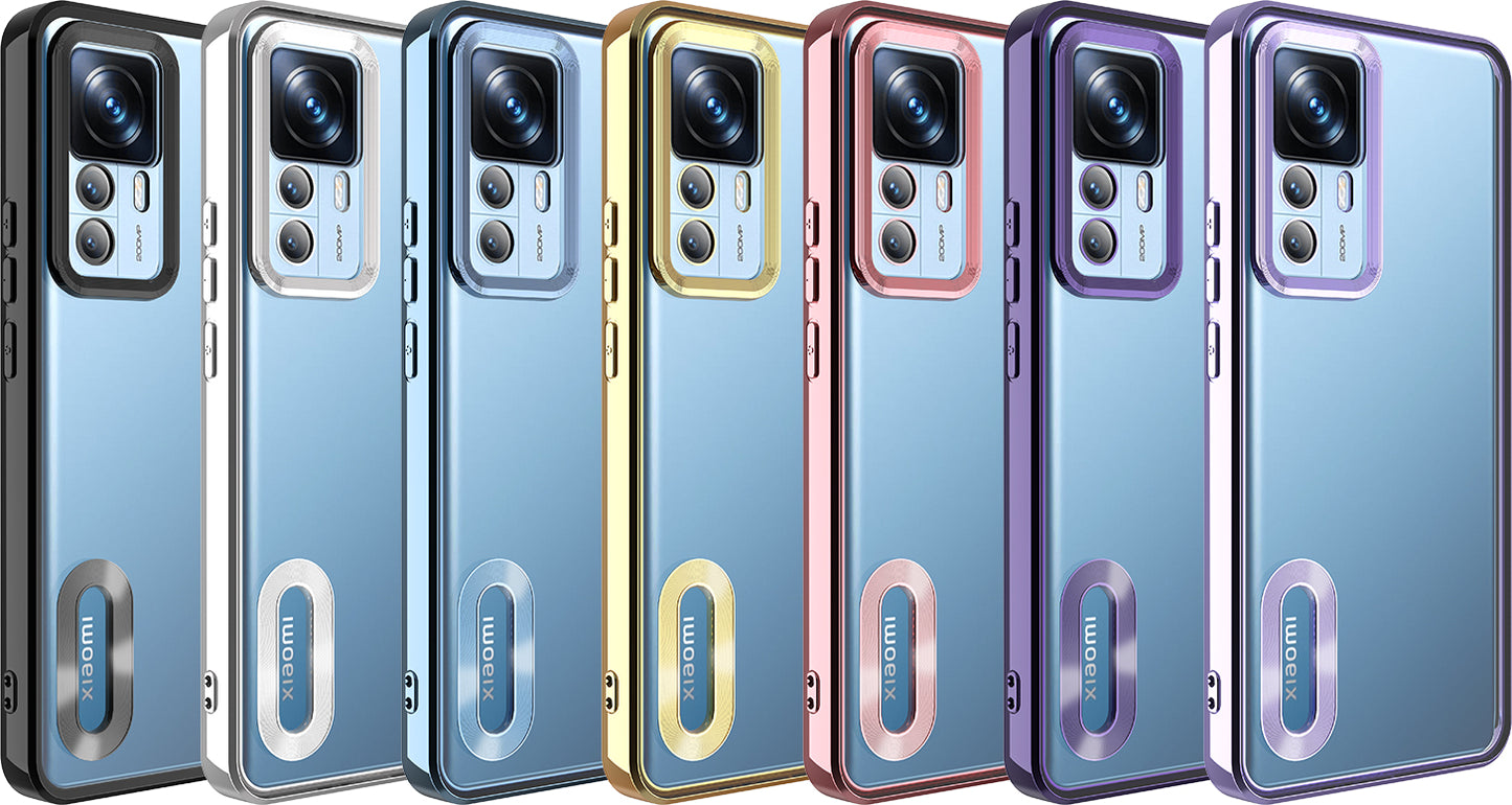 Xiaomi Mi 12T Kılıf Kamera Korumalı Logo Gösteren Mnc Omega Kapak-Lila