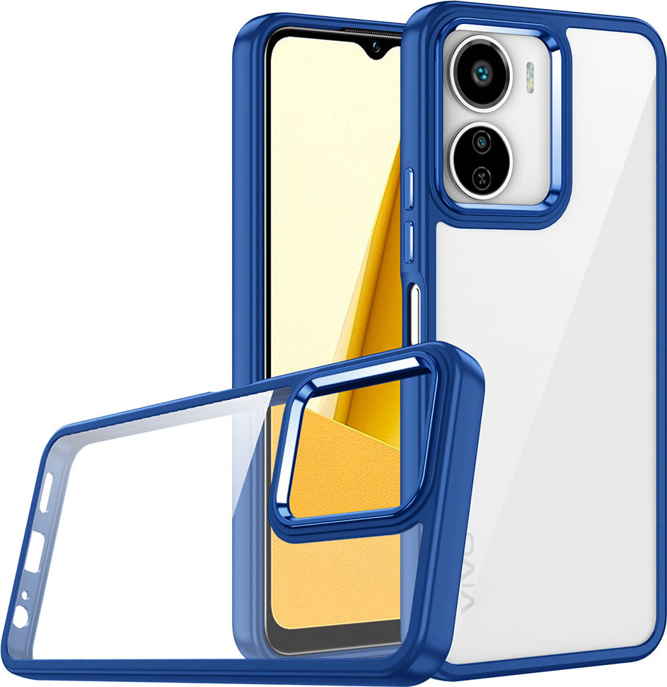 Vivo Y16 Kılıf Mnc Flora Kapak-Lacivert