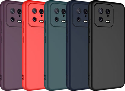 Xiaomi Mi 13 Kılıf Mnc Mara Laaakan Kapak-Koyu Yeşil