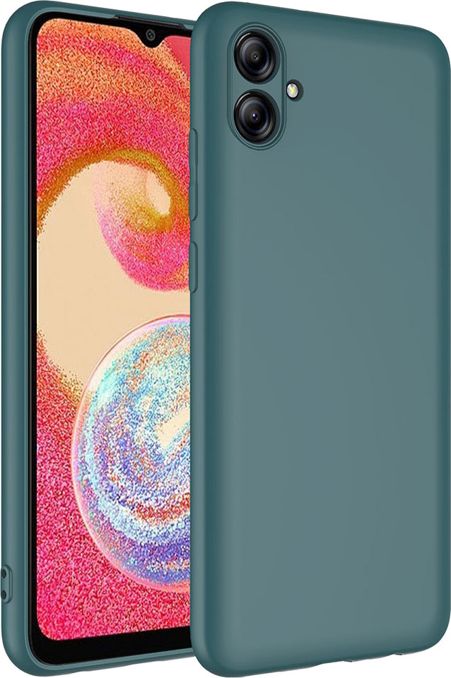 Galaxy A04E Kılıf Mnc Mara Laaakan Kapak-Koyu Yeşil