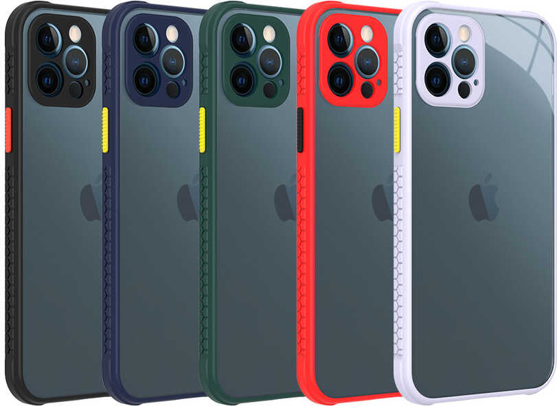 iPhone 12 Pro Kılıf mnc Kaff Kapak-Koyu Yeşil