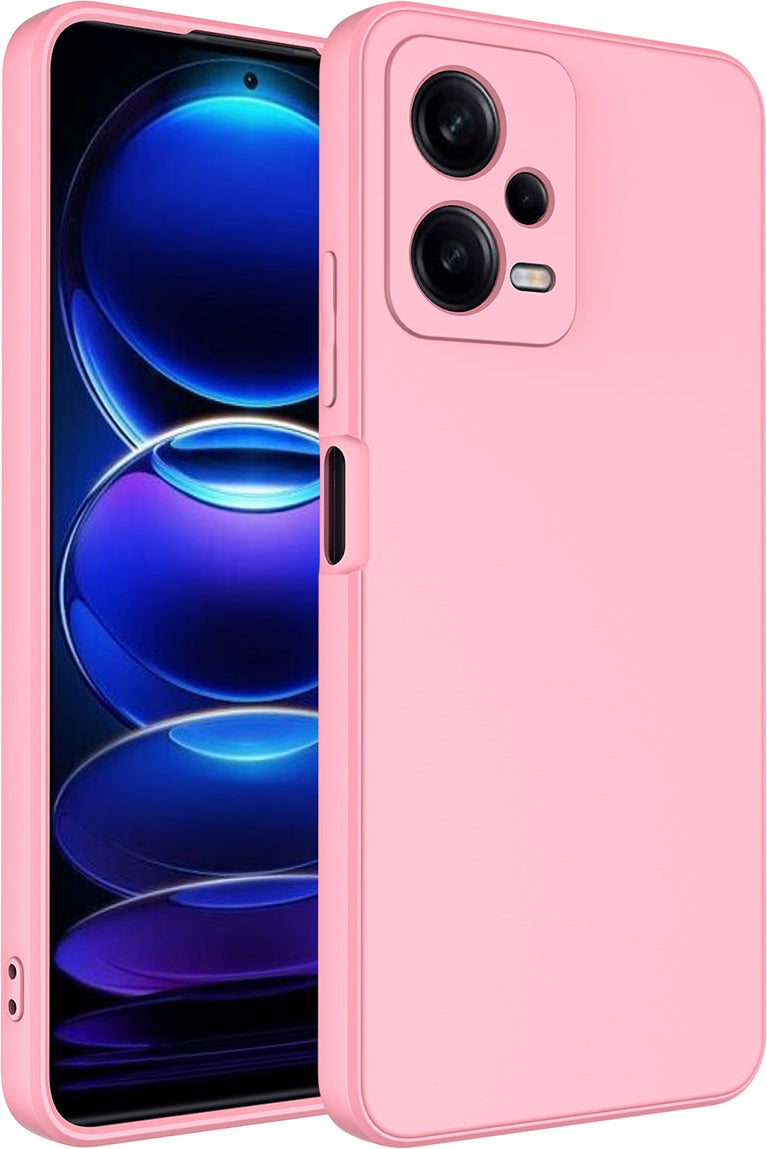 Xiaomi Redmi Note 12 Pro 5g Kılıf Mnc Mara Laaakan Kapak-Pembe