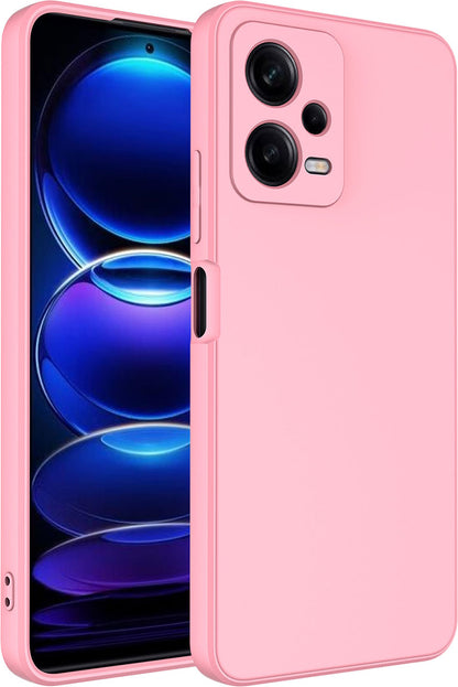 Xiaomi Redmi Note 12 Pro 5g Kılıf Mnc Mara Laaakan Kapak-Pembe