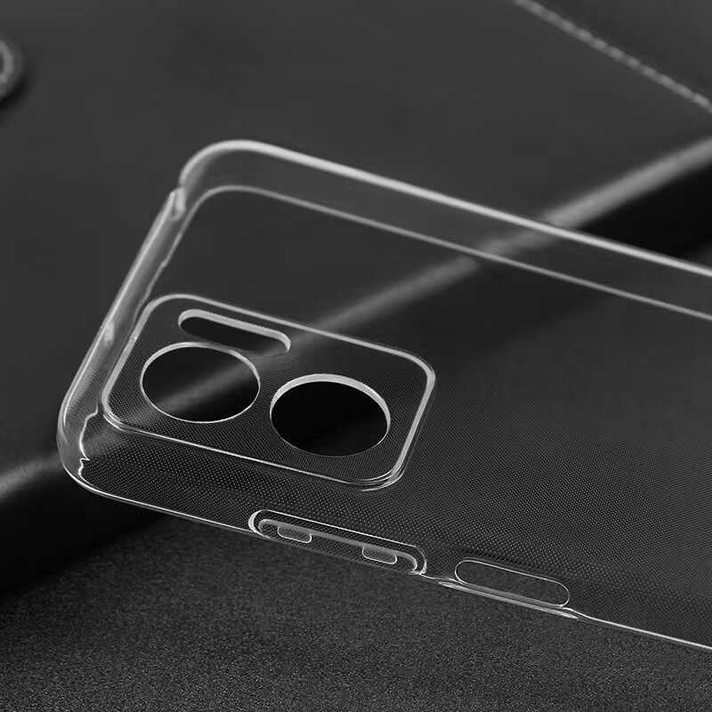 Xiaomi Redmi Note 11E Kılıf Mnc Süper Silikon Kapak-Renksiz
