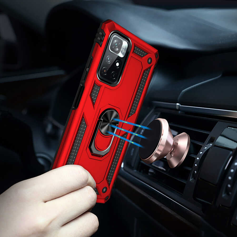 Xiaomi Redmi Note 11T 5g Kılıf Mnc Vega Kapak-Mavi
