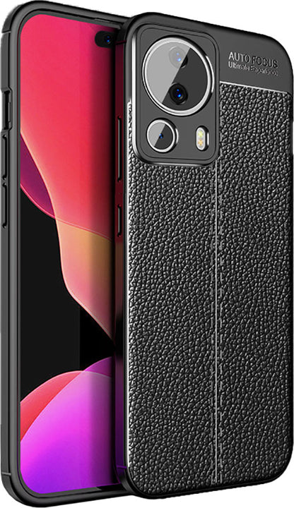 Xiaomi Mi 13 Lite Kılıf Mnc Niss Silikon Kapak-Siyah