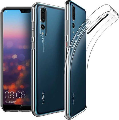 Huawei P20 Pro Kılıf Mnc Süper Silikon Kapak-Renksiz
