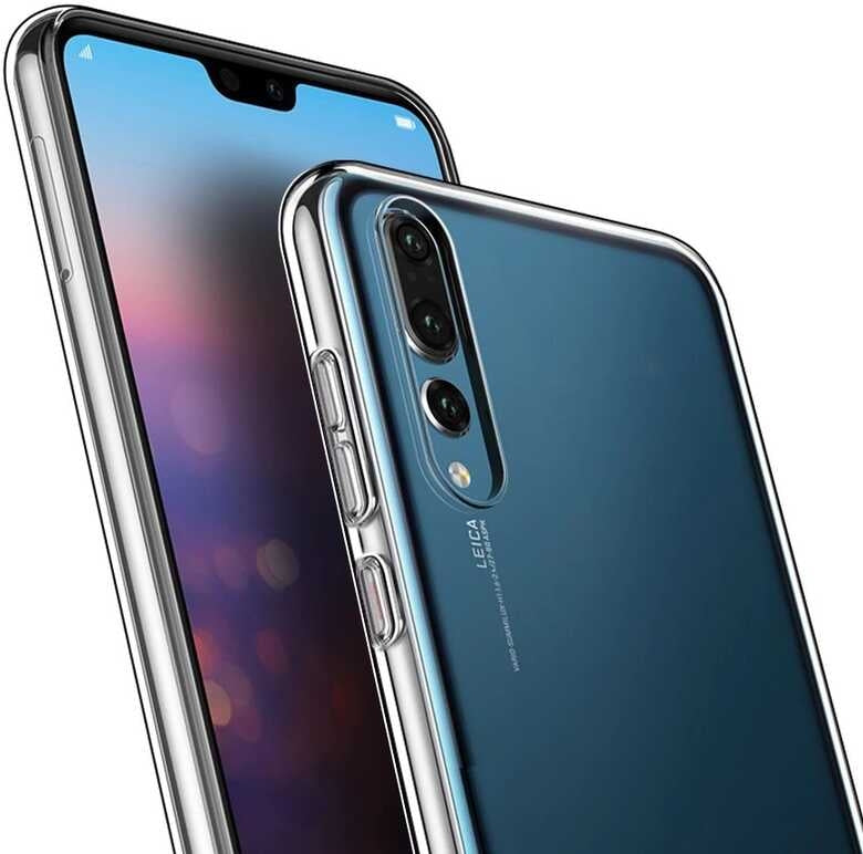 Huawei P20 Pro Kılıf Mnc Süper Silikon Kapak-Renksiz